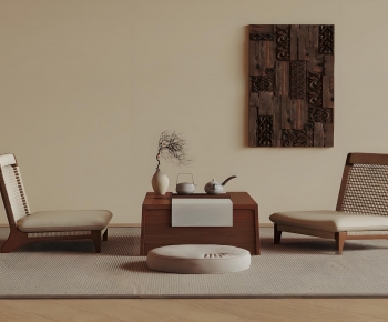 Japanese Style Tea Tables And Chairs-ID:915443906