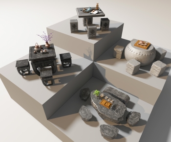 Chinese Style Outdoor Tables And Chairs-ID:531013973