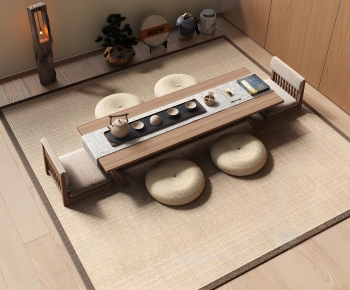 Japanese Style Tea Tables And Chairs-ID:717773914