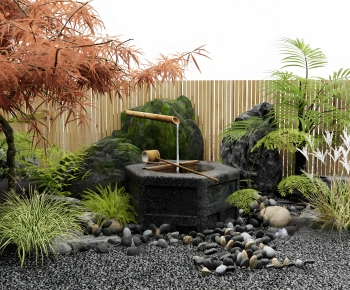Japanese Style Rockery Waterscape-ID:748142967
