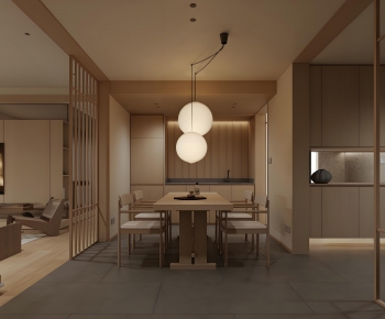 Japanese Style Dining Room-ID:628155959
