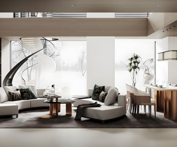 Modern A Living Room-ID:561249395