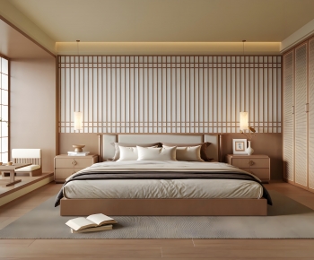 Japanese Style Bedroom-ID:687776092