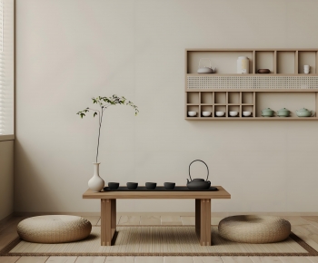 Japanese Style Tea Tables And Chairs-ID:943979024