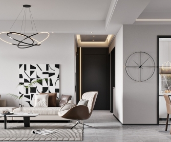 Modern A Living Room-ID:726466895