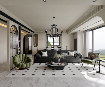 French Style A Living Room-ID:159497986