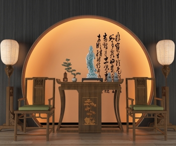 Chinese Style Lounge Chair-ID:917779924