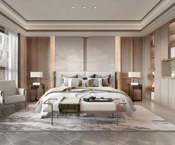 New Chinese Style Bedroom-ID:913059955