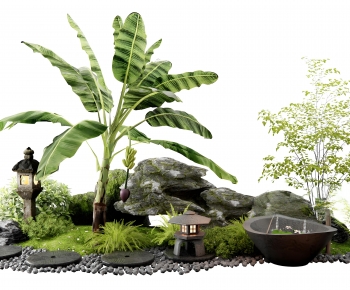 Japanese Style Rockery Waterscape-ID:985815057