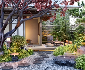 Japanese Style Courtyard/landscape-ID:297169929