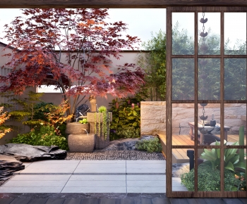 Japanese Style Courtyard/landscape-ID:719722038