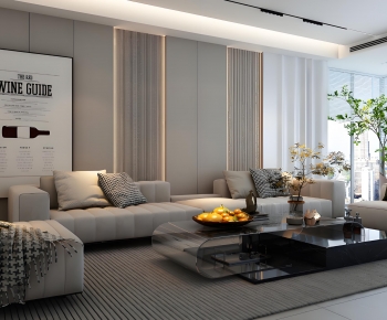 Modern A Living Room-ID:629751922