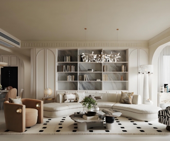 French Style A Living Room-ID:581009445