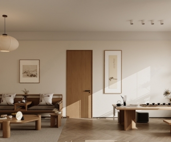 New Chinese Style A Living Room-ID:520688063