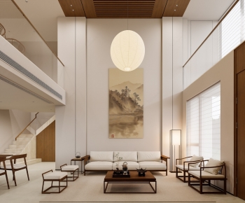 New Chinese Style A Living Room-ID:366847998