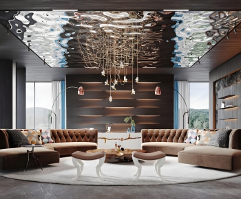 Modern A Living Room-ID:764321095