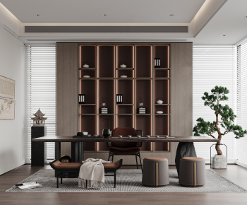 New Chinese Style Tea House-ID:730863098