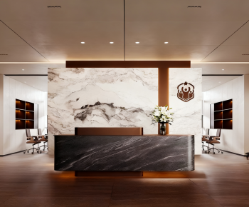 Modern Office Reception Desk-ID:872840888