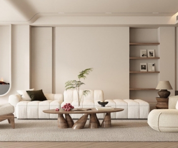 Wabi-sabi Style A Living Room-ID:285240891