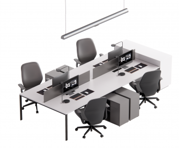Modern Office Desk And Chair-ID:140933996
