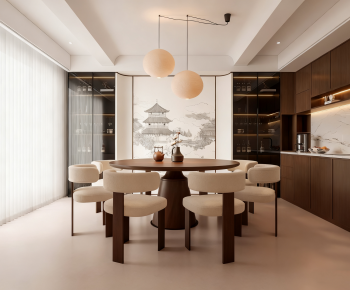 New Chinese Style Dining Room-ID:705641034