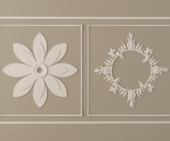 French Style Plaster Carved Top Plate-ID:765691044