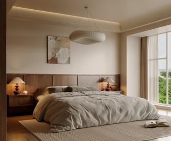 Wabi-sabi Style Bedroom-ID:368876932