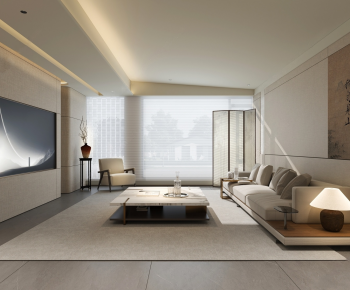 New Chinese Style A Living Room-ID:843441015