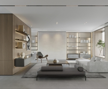 Modern A Living Room-ID:385874998