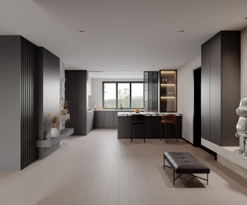 Modern Open Kitchen-ID:977801082