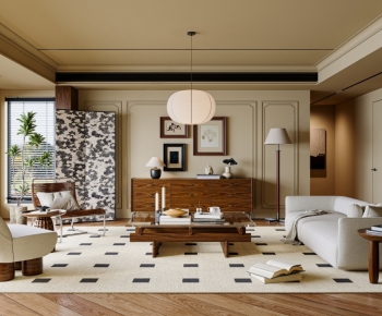 Modern A Living Room-ID:738019947