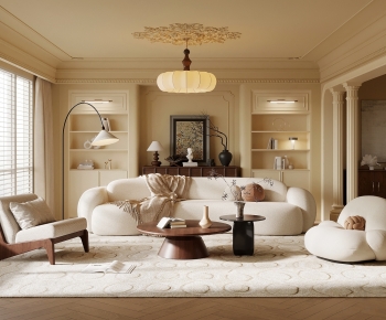 French Style A Living Room-ID:373857027