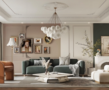 Modern A Living Room-ID:249604941