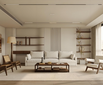 Wabi-sabi Style A Living Room-ID:636523966