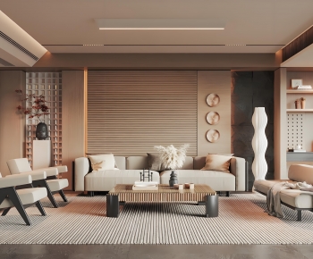 Wabi-sabi Style A Living Room-ID:633990899