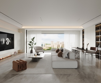 Modern A Living Room-ID:804479182