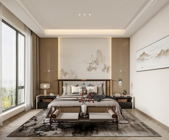 New Chinese Style Bedroom-ID:548481946