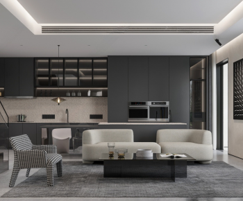 Modern A Living Room-ID:441526894