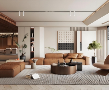 Modern A Living Room-ID:706202986