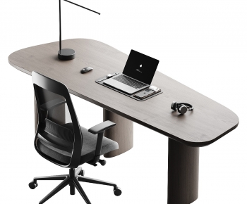 Modern Office Desk And Chair-ID:236886028