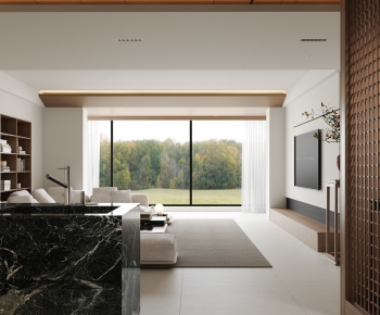 New Chinese Style A Living Room-ID:208734042