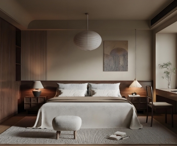 Wabi-sabi Style Bedroom-ID:534303907