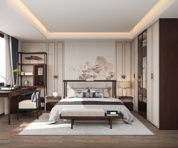 New Chinese Style Bedroom-ID:313354023