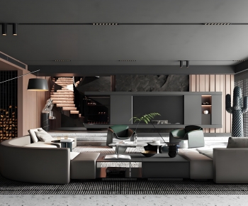 Modern A Living Room-ID:347111948