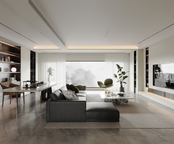 Modern A Living Room-ID:607438097