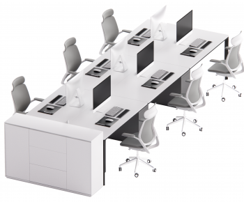 Modern Office Desk And Chair-ID:228842976