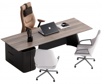 Modern Office Desk And Chair-ID:996428975