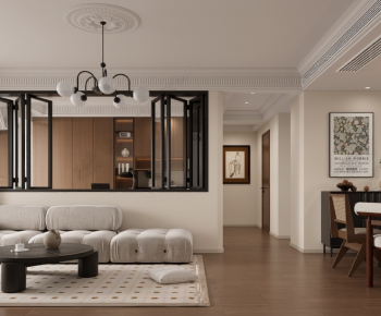 French Style A Living Room-ID:602140483