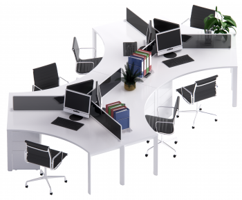 Modern Office Desk And Chair-ID:226031065