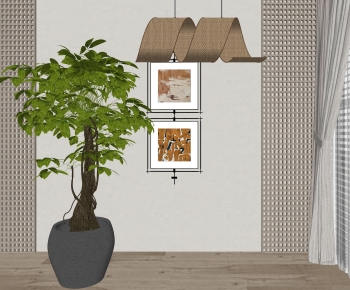 Modern Ground Green Plant Potted Plants-ID:164623029